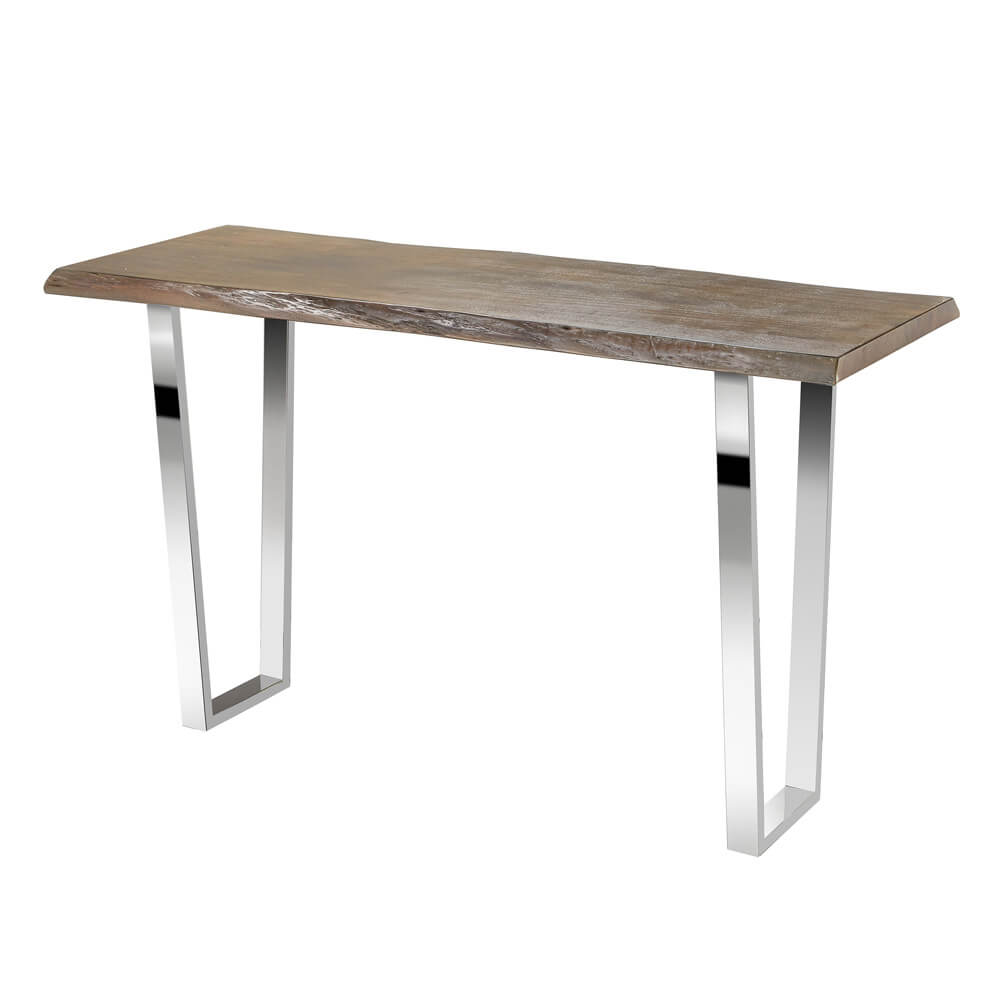 Organic Live Edge Console Table